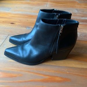 Black booties size 8.5